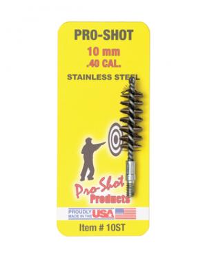 Pro-Shot Stainless Steel Pistol Bore Brushes 10ST