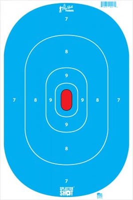 Pro Shot 12"x18" Tactical Precision Target - 8 Pack SILH-INTP-BLUE-8PK SILH-INTP-BLUE-8PK