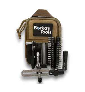 Pro-Shot Borka BTK-E1 Standard Configuration Adjustable Torque Driver Kit with 1070 in-lbs Range and Extension Bits.