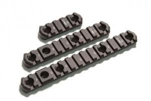 MDT M-LOK Picatinny Rail w/Flush Cup Sling Mounts , 15 Slots, 7 inch, Black, 103457-BLK