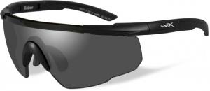 Wiley X Saber Advanced Sunglasses - 3 Lens Package, 1 Matte Black Frame w/Smoke Grey,Clear,Light Rust Lens, 308 