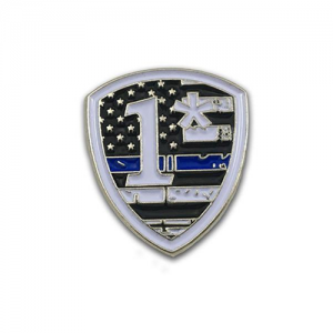 1 Asterisk Pin - Thin Blue Line, Individual PIN-AST