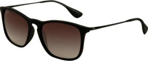 Ray-Ban CHRIS RB4187 Sunglasses 622/8G-5418 - Black Rubber Frame, Gray Gradient Lenses