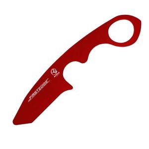First Edge HR-2 Ryan Hoover Trainer Only Fixed Blade Knife, 10-pack, No Sheaths, Anodized Aluminum Blade, Red, Tanto Medium Size, 47810 713289272838