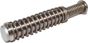 Centennial Defense Systems Stainless Steel Guide Rod Assembly for Gen 4-5 Glock 19, Satin Aluminum, 18lb Spring, 14119