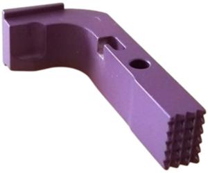 Centennial Defense Systems Extended Mag Release for Gen 1-3 9mm, .40S&W, .357SIG Glock, Stippled, Purple, 20374 713310802614