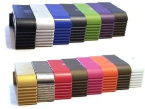 Centennial Defense Systems Extended Mag Release for Glock 43X/48, Serrated, Purple, 20509 713310803963