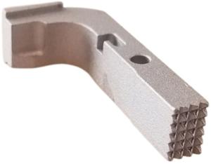 Centennial Defense Systems Extended Mag Release w/5lb Spring for Gen 1-3 9mm, .40S&W, .357SIG Glock, Stippled, Satin Aluminum, 20556