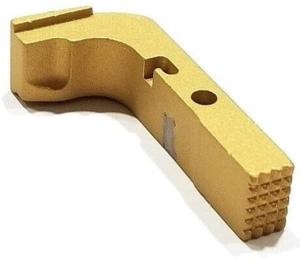 Centennial Defense Systems Extended Mag Release w/2.5lb Spring for Gen 1-3 10mm, .45ACP Glock, Stippled, Gold, 20639 713310805264