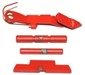 Centennial Defense Systems Extended Control Kit for Gen 1-4 Glock, 2 Pins, Red, 40052 713310808883