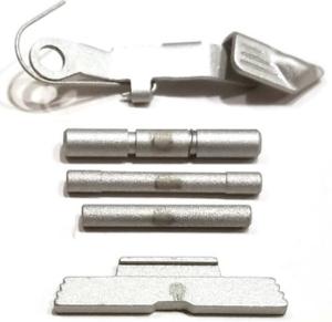Centennial Defense Systems Extended Control Kit w/Serrated Mag Release for Gen 4 Glock 9mm, .40S&W, .357SIG, 3 Pins, Satin Aluminum, 40122 713310809583