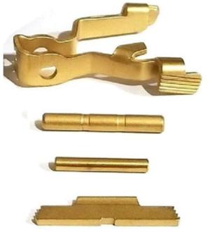 Centennial Defense Systems Extended Control Kit for Gen 5 Glock, 2 Pins, TiN, Gold, 40328 713310811647