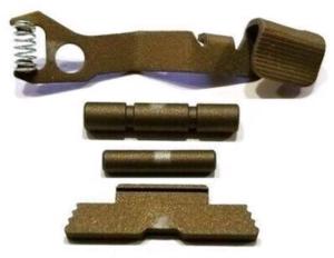 Centennial Defense Systems Extended Control Kit for Single Stack Polymer80, 2 Pins, Burnt Bronze, 40543