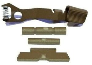Centennial Defense Systems Extended Control Kit for Single Stack Polymer80, 2 Pins, Glock Tan, 40545