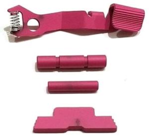 Centennial Defense Systems Extended Control Kit for Single Stack Polymer80, 2 Pins, Pink, 40549