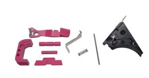 Centennial Defense Systems Glock 43 Lower Parts Kit, Strippled,2.5lb Mag Catch Spring, 25% Power Trigger Spring, Pink, LPK-EXT-MOD114 713310831706