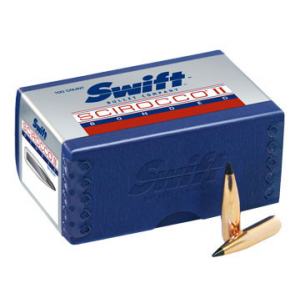 Swift Scirocco II Bullets .224 cal .224" 75 gr BTS 100/ct SB71075