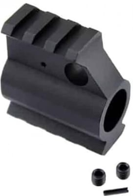 Guntec USA AR-15 Rail Height Gas Block, Aluminum, Black, GT750R 714569644444