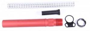 Guntec USA AR-15 Buffer Tube Kit For Sig Sauer SB15 Stabilizing Brace, Red, GEN2-SB15TUBEKIT-RED