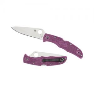 Spyderco C10FPPR Endura Flat Grind Purple Plain 716104002986