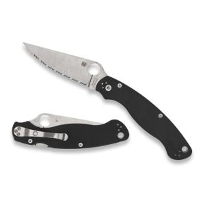 Spyderco Military 2 Military 2 Folding Knife, 4in, CPM S30V Steel, G-10 Steel Handle, SpyderEdge, Black, C36GS2 716104005291