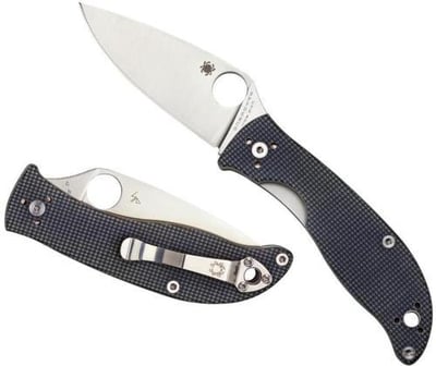 Spyderco Polestar Folding Knife CTS BD1 Plain Circle Thumb Hole/Pocket Clip 3.3 inch VG-10 716104011506