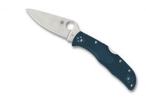 Spyderco Endela Folding Knife, 3.41in Blade, K390 Steel, Blue, C243FPK390 716104013760
