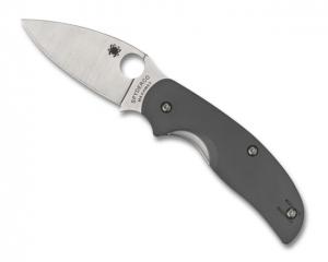 Spyderco Lightweight Sage 5 Folding Knife, PlainEdge, Gray, C123GPGY C123GPGY