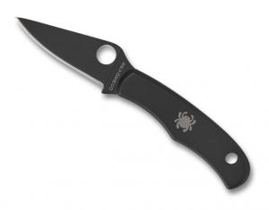 Spyderco Bug Folding Knife, 2.9 in Blade, 3Cr13 Steel, Stainless Black, C133BKP C133BKP