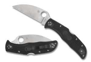 Spyderco Endela Lightweight Wharncliffe Reveal 9 Folding Knife, Sal Glesser, 3.4in Satin VG-10 Blade, PlainEdge, FRN Black Handle, C243FPWCBK C243FPWCBK