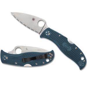 Spyderco Leafjumper Blue Lightweight K390 - Spyder Edge - C262SBLK390 716104017317
