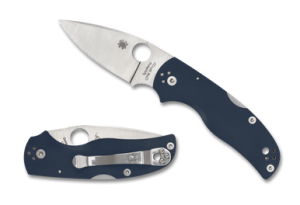 Native 5 Cobalt Blue G10 Folding Knife 2.95in Satin Plain Blade 