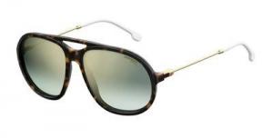 Carrera 153/S Sunglasses CA153S-0086-EZ-6015 - Dark Havana Frame, Green Silver Mirror Lenses, Lens Diameter 60mm, Distance Between Lenses 15mm
