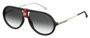 Carrera 1020/S Sunglasses CA1020S-0Y11-9O-6015 - Gold/Red Frame, Dark Gray Gradient Lenses, Lens Diameter 60mm, Distance Between Lenses 15mm