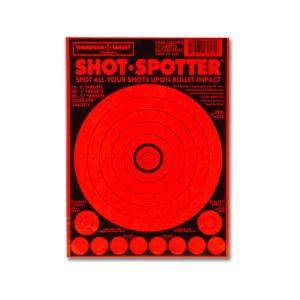 Thompson Target Shot Spotter 6.5x9in Adhesive Peel & Stick Targets, 30 Pack, Orange, XS, 5504-30 718837555043