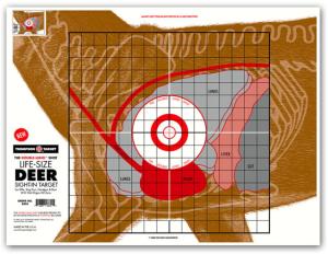 Thompson Target Life-Size Deer Sight-In 19x25 Hunting Targets, 100 Pack, Brown, Extra Large, 8825-100