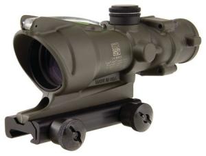 Trijicon ACOG 4x32 Scope Dual Illuminated Green Crosshair .223 BAC Reticle With TA51 Mount Cerakote OD Green 100379