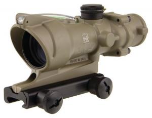 Trijicon ACOG 4x32 Scope Dual Illuminated Green Crosshair .223 BAC Reticle With TA51 Mount Cerakote Flat Dark Earth 100380