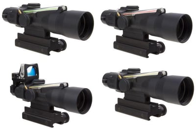 Trijicon ACOG 3x30mm Riflescope, Dual Illuminated Green Horseshoe/Dot 7.62x39 Ballistic Reticle and Colt Knob Thumbscrew Mount, 400126 400126