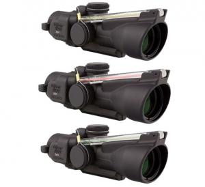 Trijicon 3x24 Compact ACOG Scope, Dual Illuminated Green Crosshair .223/55gr. Ballistic Reticle w/ M16 Carry Handle Base and Mounting Screw 400225 719307310476