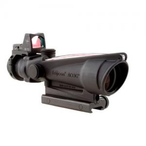 Trijicon 3.5x35 ACOG Riflescope, Dual Illuminated Red Crosshair .223 Reticle w/ Colt Knob Thumbscrew Mount & LED 3.25 MOA Red Dot RMR Type 2, Black, 100557 100557