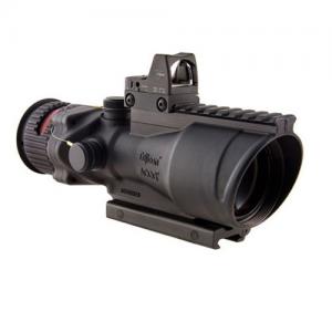 Trijicon 6x48 ACOG Riflescope, Dual Illuminated Amber Chevron .308 Reticle w/ Colt Knob Thumbscrew Mount & LED 6.5 MOA Red Dot RMR Type 2, Black, 100561 719307311916
