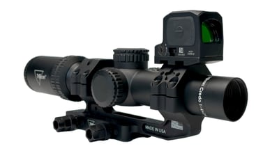 Trijicon Credo 1-4x24 Red BDC Reticle Q-LOC 30mm Diving Board Mount RCR Enclosed Red Dot Package LPVO Rifle Scope 2900013-RCR-KIT