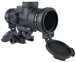 Trijicon 2200355 MRO SD Patrol Black 1x 25mm 2 MOA Red Dot Reticle Full Co-Witness Quick Release Mount W/ Q-LOC Technology 180146 