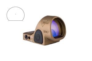 Trijicon SRO Coyote Brown 2.5 MOA Green Illuminated LED Dot Reticle 2500035