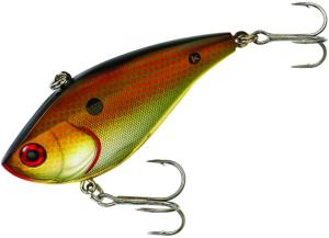 Booyah One Knocker Lipless Crankbait, Sinking, Copper Shiner, 2 1/2in, 1/2oz, BYHKK1212 BYHKK1212