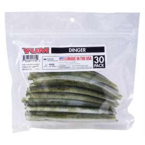 Yum Dinger Soft Stick Bait - Watermelon/Pearl Laminate YDG5BK74-30