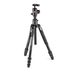 Manfrotto Befree GT XPRO Aluminum Travel Tripod, Black, Medium, MKBFRA4GTXP-BUS