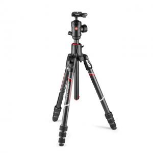 Manfrotto Befree GT XPRO Carbon Fiber Travel Tripod, Black, Medium, MKBFRC4GTXP-BUS
