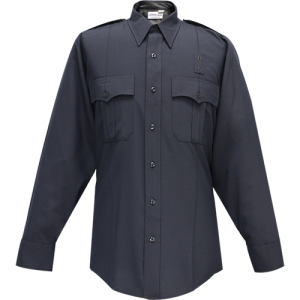 Flying Cross Justice Long Sleeve Shirt W/ Pleated Pockets - Lapd Navy 07W84 86 18.5 34/35 07W84 86 18.5 34/35